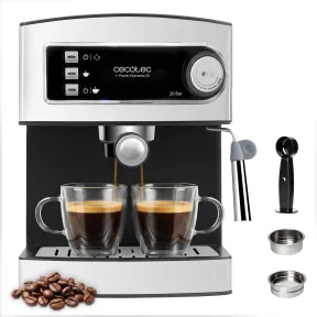 Cafetera Cecotec Power Espresso 20 Elite, 850W y 20 Bares