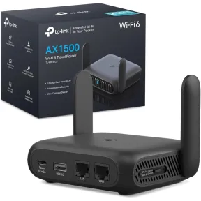 Router portátil WiFi 6 para alta velocidad de conexión.
