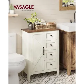 Armario de Almacenamiento VASAGLE - Mueble de Baño Estilo Campo