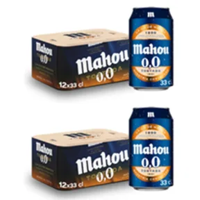 24 Latas de Mahou 0,0 Tostada - 2 Packs de 12
