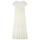 Vestido Midi Mujer con Encaje V-Neck Springfield