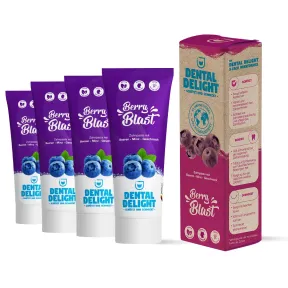 DENTAL DELIGHT: 4 Tubos de Dentífrico Vegano