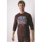Pijama largo hombre Spiderman rojo - Tallas XS a M