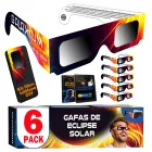 Gafas Homologadas (ISO 12312-2) para Eclipse Solar - Pack de 6