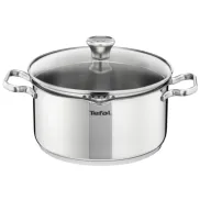 Cacerola Tefal Duetto 20 cm, acero inoxidable, apto inducción