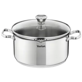Cacerola Tefal Duetto 20 cm, acero inoxidable, apto inducción