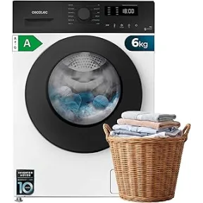 Lavadora Inverter Cecotec 6 Kg, 12 Programas, HairCatch