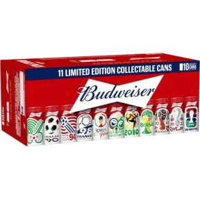 Cerveza Budweiser Edición Limitada 10x44ml Mundiales