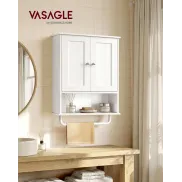 Mueble Colgante de Baño VASAGLE con Estante y Barra para Toallas