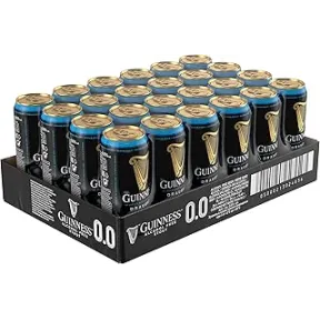 Pack de 24 Latas de Guinness Draught 0.0 Cerveza Negra
