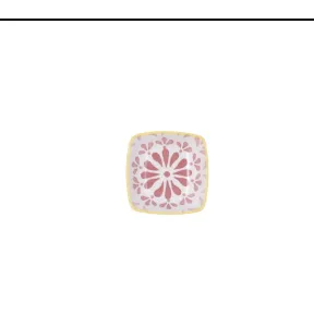 Plato Apilable Rosa Brillante 9,6x9,6CM (Apto Lavavajillas)