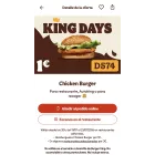 Burger King: Chicken Burger por solo 1€