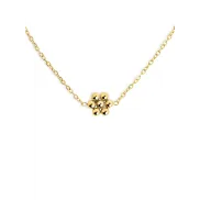 Collar Tiny Daisy de Acero con Baño de Oro de 18Kt