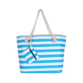 Bolsa de playa grande DonDon diseño marítimo shopper 58x38 cm