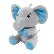 Elefante de Peluche Azul con Orejas de 21 cm