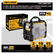 Máquina de soldadura DEKO DC MMA 220V, 200 Amp IGBT