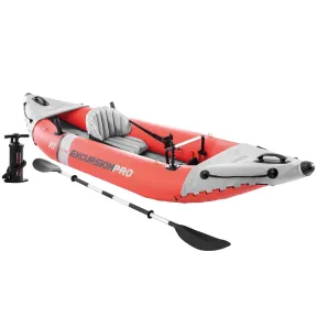 Kayak hinchable Excursion Pro con remo y hinchador INTEX