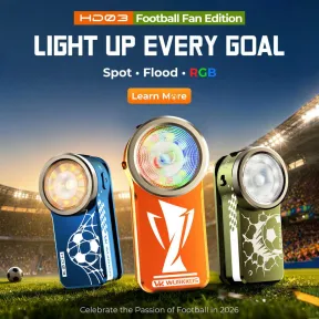 Linterna LED Edición Fanático de Fútbol Wurkkos HD03