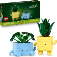 Plantas Felices LEGO Botanicals - Decoración con 2 plantas