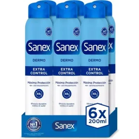 Desodorante Spray Sanex Dermo Extra Control 6x200ml