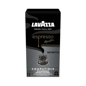 Cápsulas Lavazza Ristretto, 10 Compatibles con Nespresso