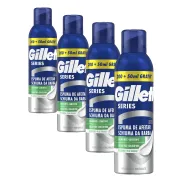 Espuma de Afeitar Calmante con Aloe Vera Gillette - 250ml (Pack 4)