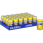 Pack de 24 Latas de Fanta Limón - Refresco de Limón