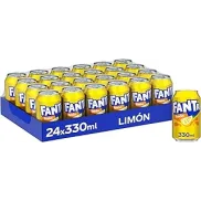 Pack de 24 Latas de Fanta Limón - Refresco de Limón