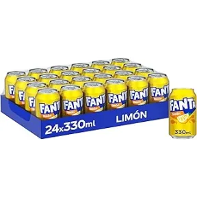 Pack de 24 Latas de Fanta Limón - Refresco de Limón