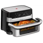 Freidora de aire Moulinex Dual Easy Fry, 9L, 2700W, Negro