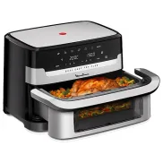 Freidora de aire Moulinex Dual Easy Fry, 9L, 2700W, Negro
