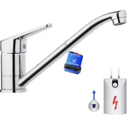 Grifo Giratorio 360° Cromo para Cocina de Baja Presión