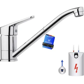 Grifo Giratorio 360° Cromo para Cocina de Baja Presión