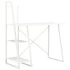 Escritorio blanco con estantería 102x50x117 cm vidaXL