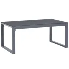 Mesa de centro de aluminio 90x50x40 cm de vidaXL