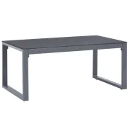 Mesa de centro de aluminio 90x50x40 cm de vidaXL
