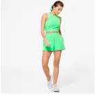 Pantalón Corto Verde Mujer DOMYOS en Punto Rizo (XS, S, M)