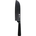 Cuchillo Santoku Bergner Black Blade de 17,5 cm en acero inoxidable