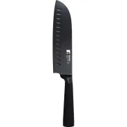 Cuchillo Santoku Bergner Black Blade de 17,5 cm en acero inoxidable