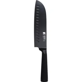 Cuchillo Santoku Bergner Black Blade de 17,5 cm en acero inoxidable