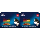 Purina y Felix: Dúo de 88 Sobres Maxi Paquete, 7,48 kg