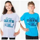 Camiseta niña KIPRUN Dry+ 500 azul transpirable running