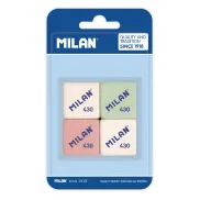 Goma de borrar milan 430, 4 unidades en blister
