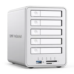 Caja Raid de 5 Bahías para Discos Duros All-Flash | ORICO