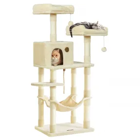 Árbol para Gatos con Rascadores y Plataformas 143 cm Feandrea