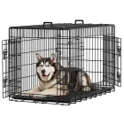 Jaula Plegable para Perros con 2 Puertas
