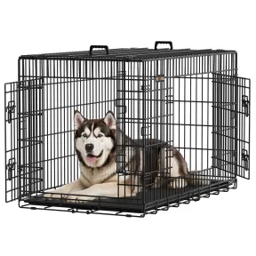 Jaula Plegable para Perros con 2 Puertas
