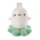 Molang trébol 12cm: peluche adorable y tierno.