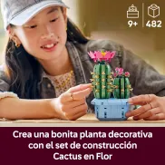 Cactus en Flor LEGO Botanicals - Planta Artificial en Maceta