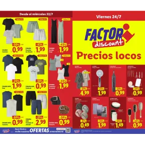 Camisetas 0,99€ para hombre y mujer en Lidl Factori Discount.